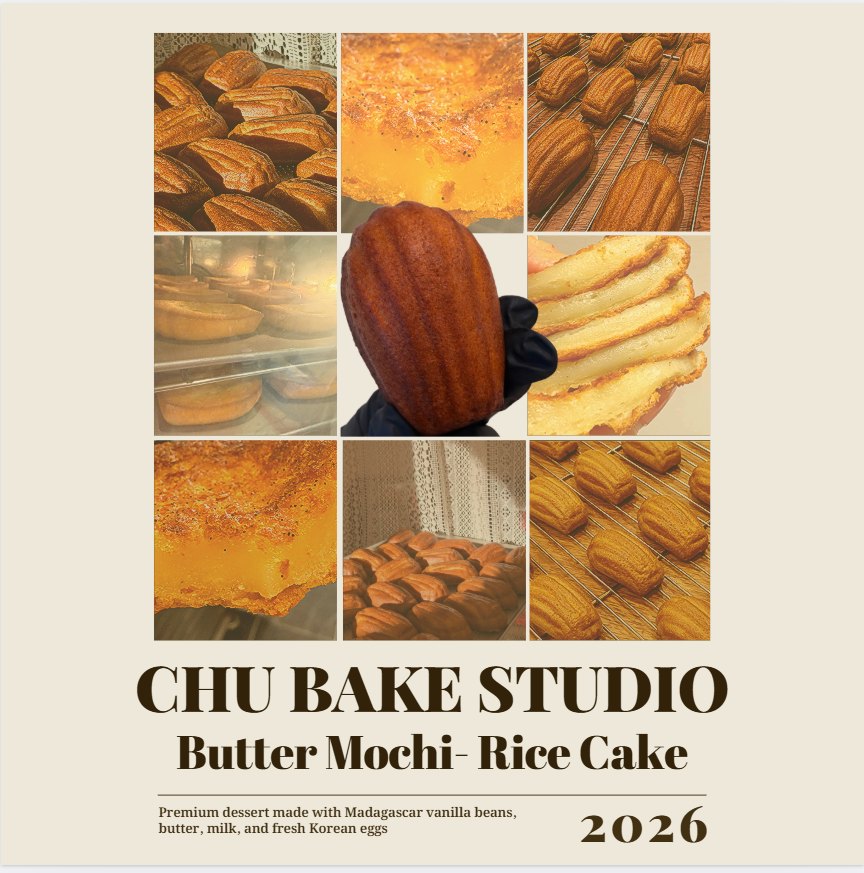 CHU BAKE STUDIO 2026 Butter Mochi Rice Cake